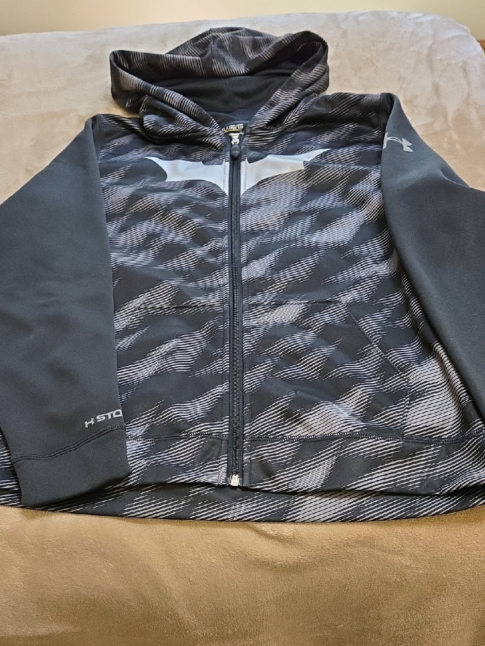 Under Armour Black and Gray Full-Zip Hoodie